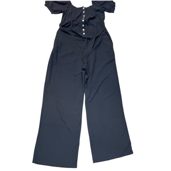 The Frolic Maternity ASOS button down relaxed leg Jumpsuit Sz 6 NWT - Picture 4 of 16